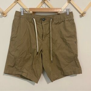 Vuori Mens Ripstop Khaki Shorts size Large